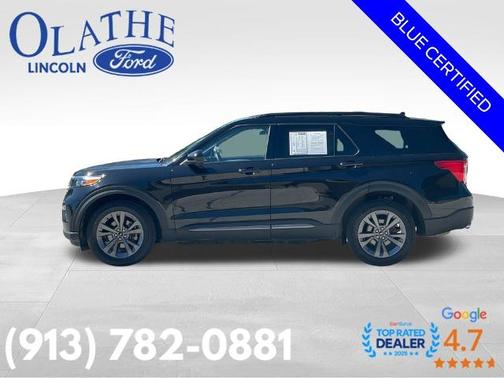 AGATE BLACK METALLIC 2023 Ford Explorer XLT
