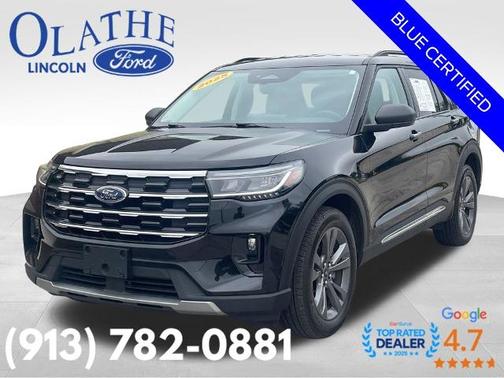 AGATE BLACK METALLIC 2025 Ford Explorer ACTIVE