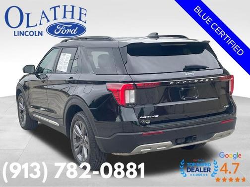 AGATE BLACK METALLIC 2025 Ford Explorer ACTIVE