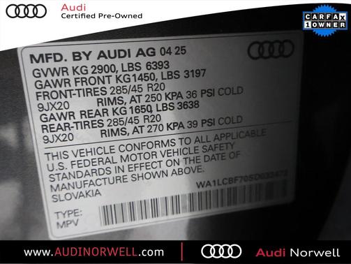 2025 Audi Q7 45 Premium Plus