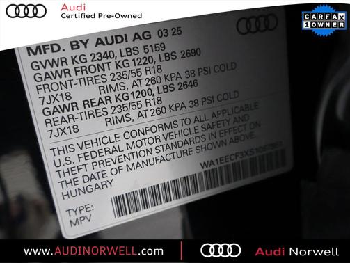 2025 Audi Q3 45 S line Premium Plus