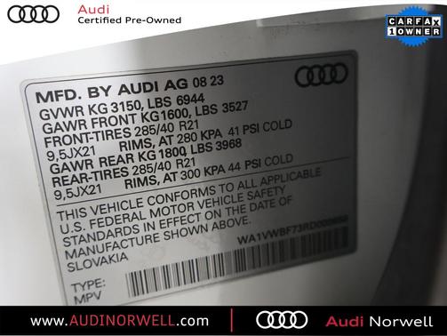 2024 Audi SQ7 4.0T Prestige