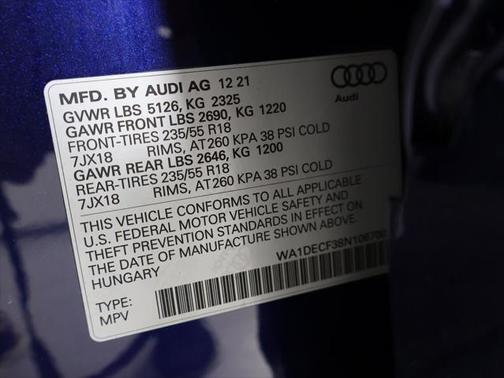 2022 Audi Q3 45 S line Premium