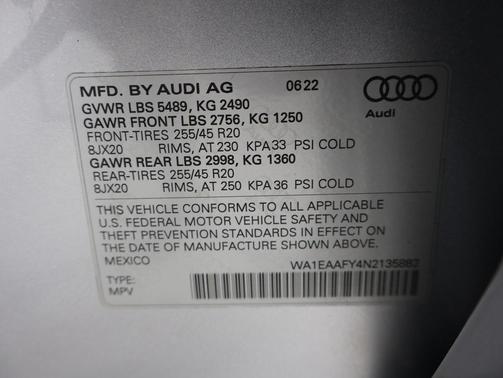 2022 Audi Q5 45 S line Premium Plus