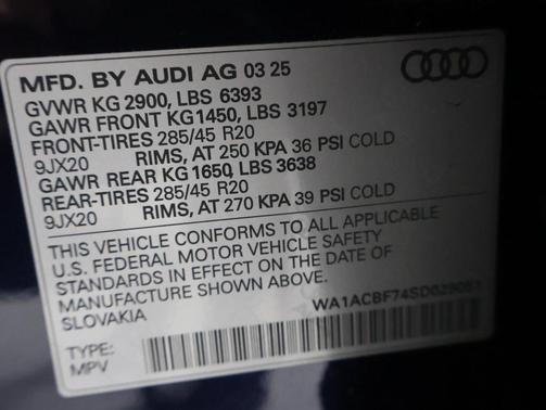 2025 Audi Q7 45 Premium