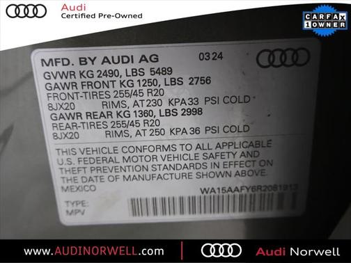 2024 Audi Q5 45 S line Premium Plus