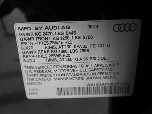 2025 Audi Q5 45 S line Premium