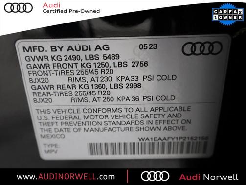 2023 Audi Q5 45 S line Premium Plus