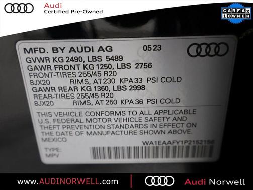 2023 Audi Q5 45 S line Premium Plus