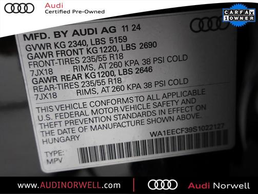 2025 Audi Q3 45 S line Premium Plus
