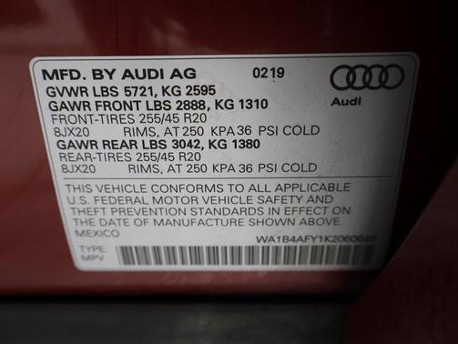 2019 Audi SQ5 3.0T Premium Plus