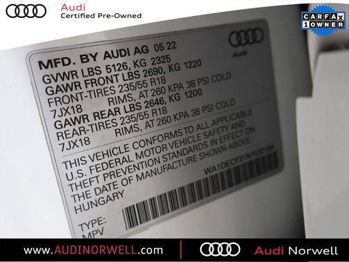 2022 Audi Q3 45 S line Premium