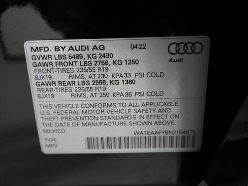 2022 Audi Q5 45 S line Premium Plus