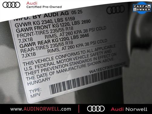 2025 Audi Q3 45 S line Premium Plus