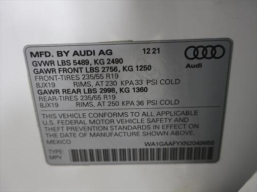 2022 Audi Q5 45 S line Premium