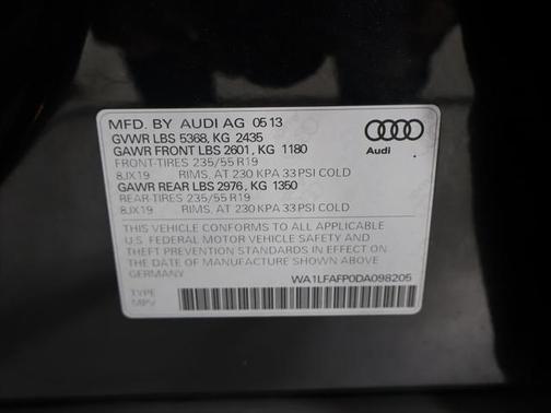 2013 Audi Q5 2.0T Premium Plus