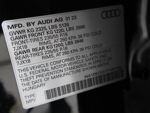 2023 Audi Q3 Premium 45 TFSI S line quattro Tiptronic