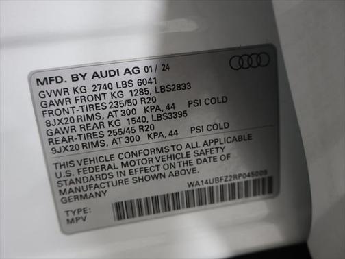 2024 Audi Q4 e-tron Sportback Prestige 55 quattro