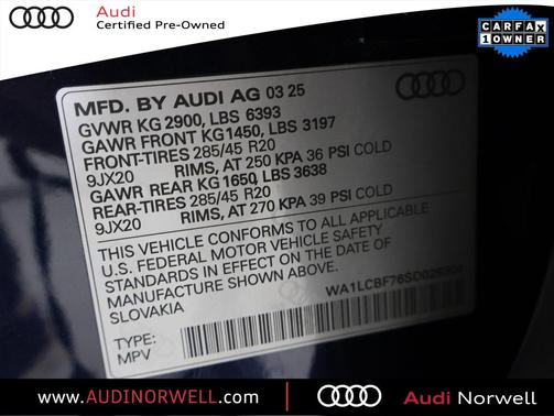 2025 Audi Q7 45 Premium Plus