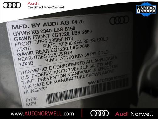 2025 Audi Q3 45 S line Premium Plus