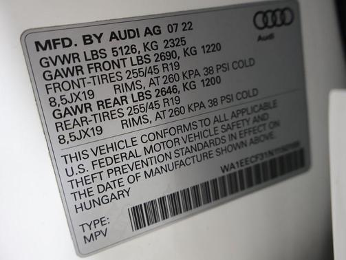 2022 Audi Q3 45 S line Premium Plus