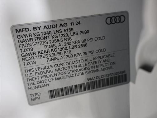 2025 Audi Q3 Premium 45 TFSI S line quattro Tiptronic