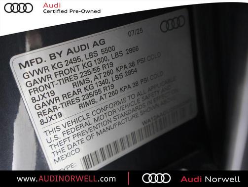 2025 Audi Q5 Premium Plus TFSI quattro S tronic