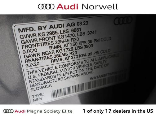 Samurai Gray Metallic 2023 Audi Q7 55 Premium