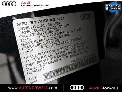 2025 Audi Q3 45 S line Premium Plus