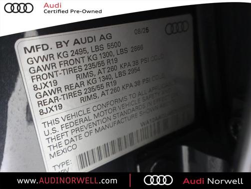 Gray Metallic 2025 Audi Q5 Premium Plus TFSI quattro S tronic
