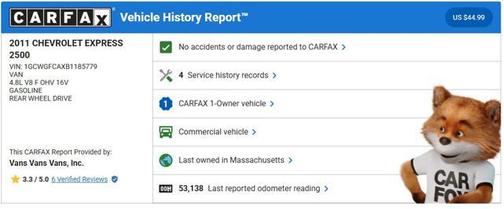 2011 Chevrolet Express 2500 Work Van