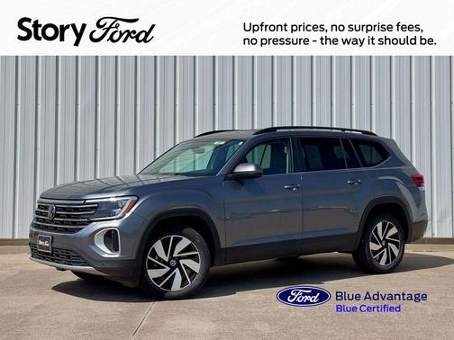 Pure Gray 2025 Volkswagen Atlas 2.0T SE w/Technology 4MOTION