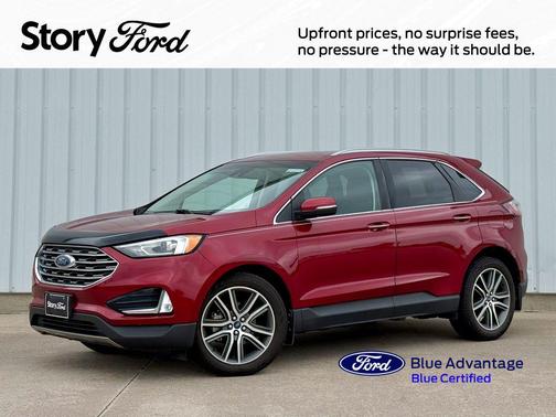 Ruby Red Metallic Tinted Clearcoat 2019 Ford Edge Titanium