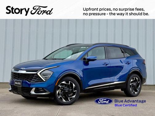 Sapphire Blue 2023 Kia Sportage SX-Prestige