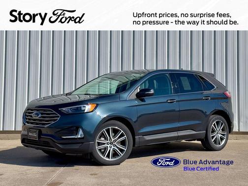 Stone Blue Metallic 2024 Ford Edge Titanium