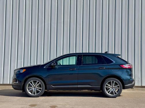 Stone Blue Metallic 2024 Ford Edge Titanium
