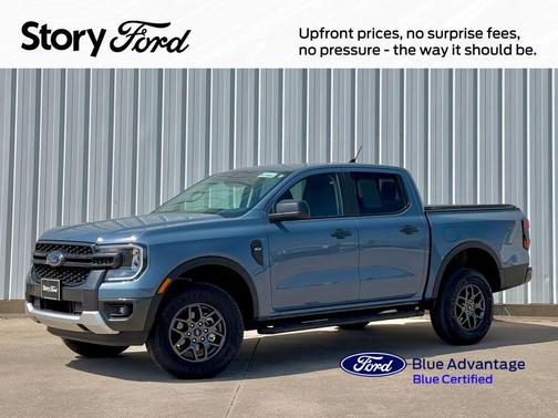 Azure Gray Metallic Tri-Coat 2025 Ford Ranger XLT