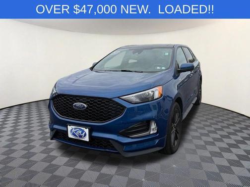 Blue Metallic 2023 Ford Edge ST Line