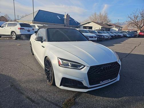 Glacier White Metallic/Black Roof 2019 Audi S5 3.0T Prestige