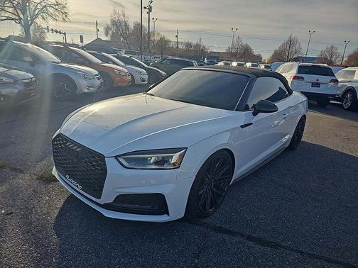 Glacier White Metallic/Black Roof 2019 Audi S5 3.0T Prestige