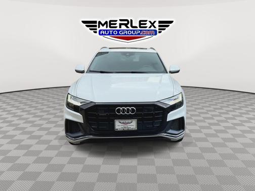 White 2021 Audi Q8 55 Premium Plus