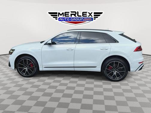 White 2021 Audi Q8 55 Premium Plus