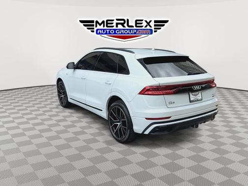 White 2021 Audi Q8 55 Premium Plus