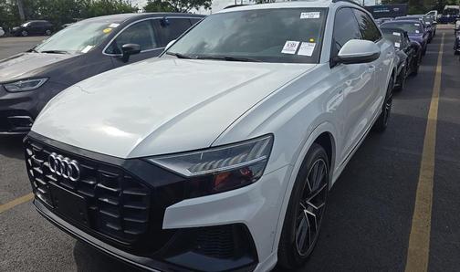 White 2021 Audi Q8 55 Premium Plus