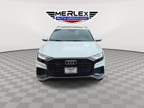 White 2021 Audi Q8 55 Premium Plus