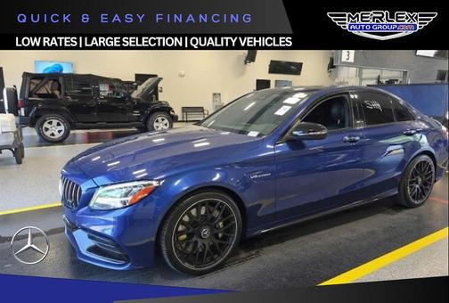 Brilliant Blue Metallic 2021 Mercedes-Benz AMG C 63 63 AMG
