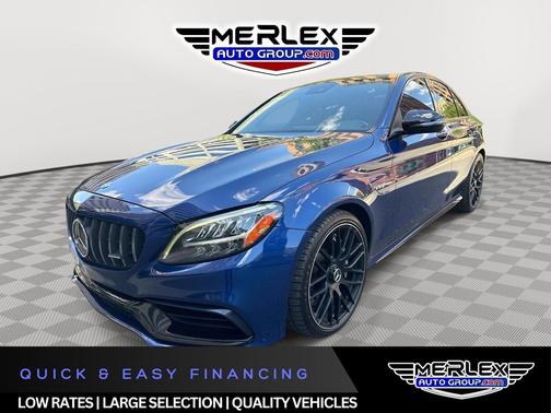 Brilliant Blue Metallic 2021 Mercedes-Benz AMG C 63 63 AMG Sedan