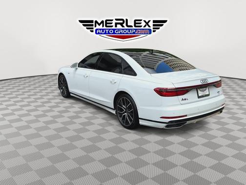 Glacier White Metallic 2021 Audi A8 L 60