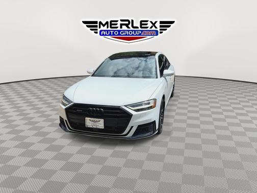 Glacier White Metallic 2021 Audi A8 L 60