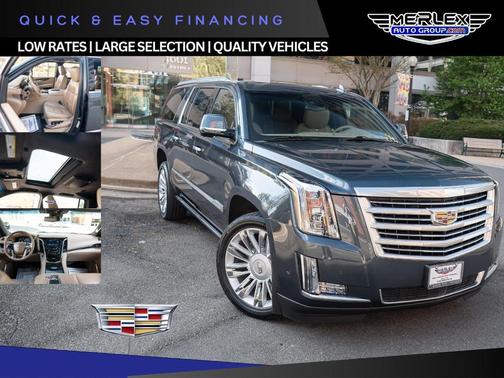 Shadow Metallic 2019 Cadillac Escalade ESV Platinum